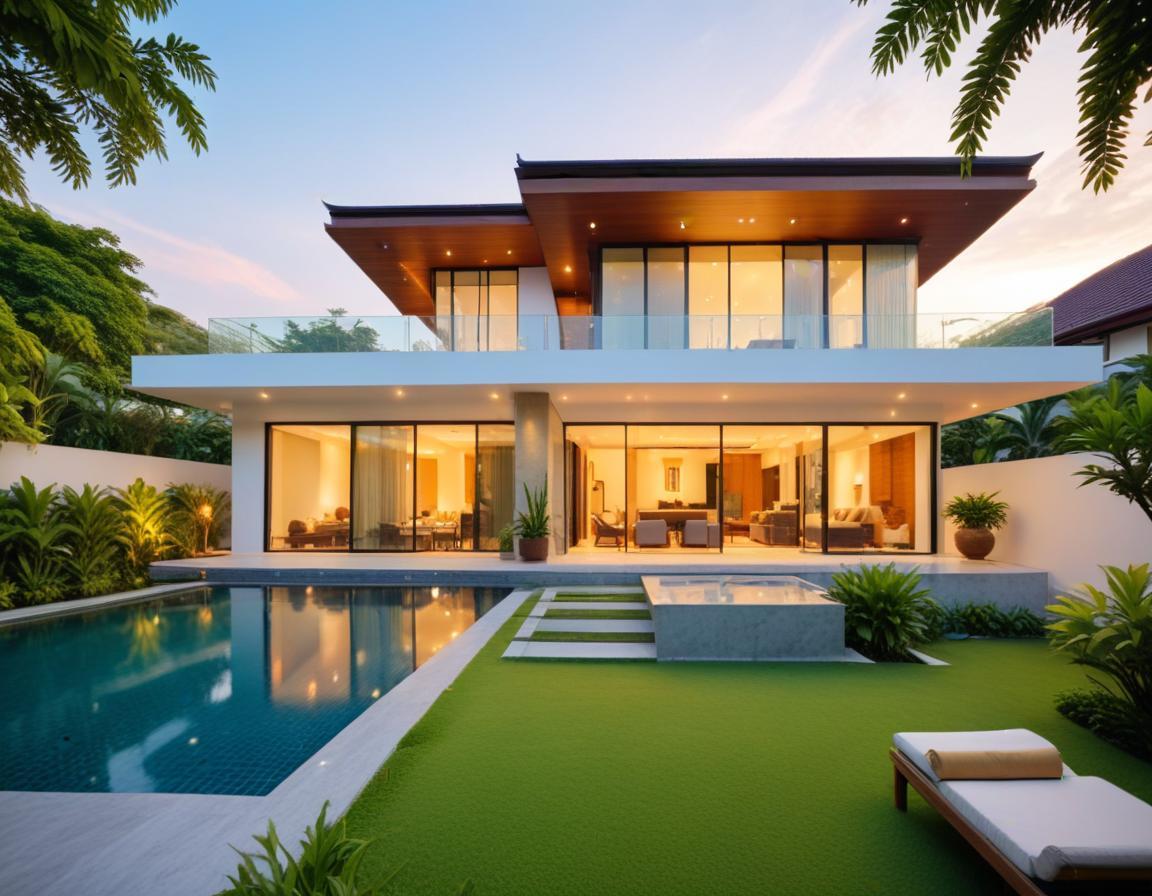 บ้านหรูหรา 10 ล้าน: มุมภาพที่น่าทึ่งและสง่างาม