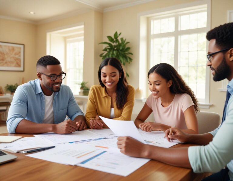 กระบวนการ Refinance บ้าน: ความร่วมมือของผู้เชี่ยวชาญในสภาพโฮมออฟฟิศทันสมัย