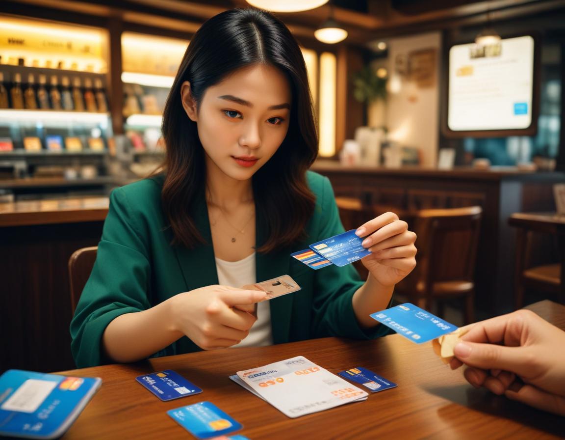 ภาพผู้หญิงกำลังตรวจสอบเอกสารทางการเงินเพื่อลดการใช้บัตรเครดิตโดยไม่กระทบเครดิต